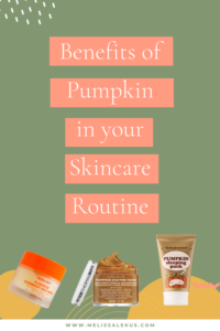Pumpkin in Skincare Products